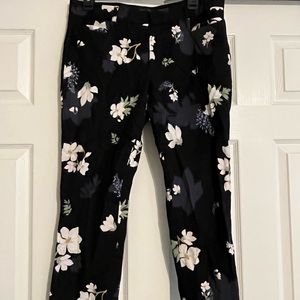 Banana republic floral crop pants